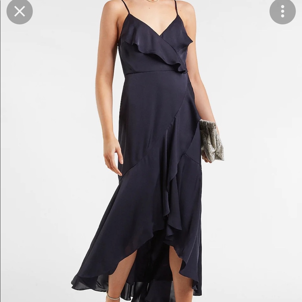 Navy blue wrap maxi dress express. PERFECT FOR A WEDDING